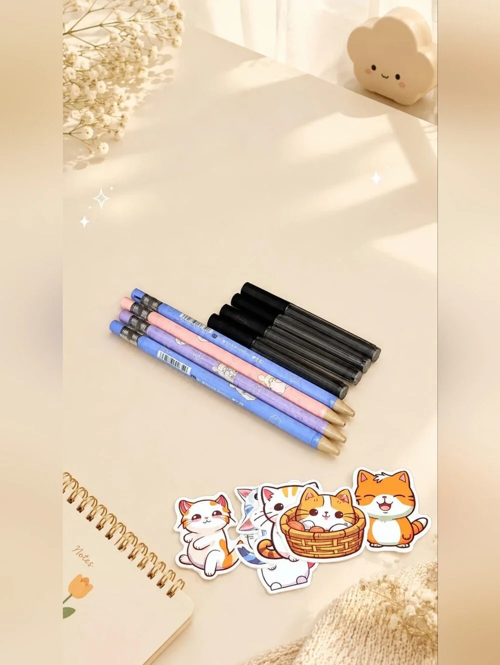 Kawaii school supplies, aesthetic stationery set, Sanirio Style Gift Box